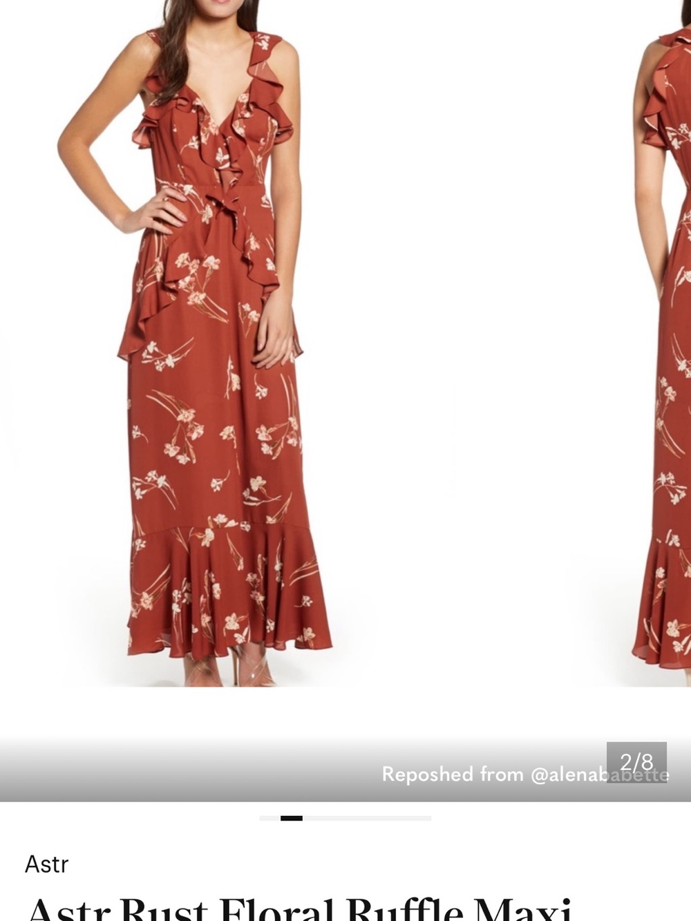 Astr Rust-Red Textured Blouse